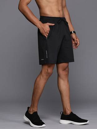HRX by Hrithik Roshan Solid Men Reversible Black Regular Shorts