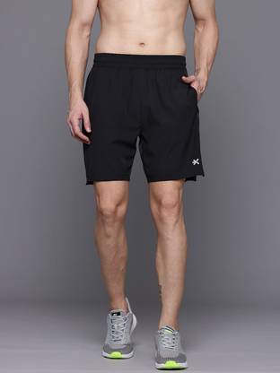 HRX by Hrithik Roshan Solid Men Black Regular Shorts