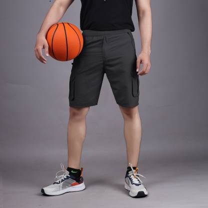 ANAGH ENTERPRISE Solid Men Black Cargo Shorts