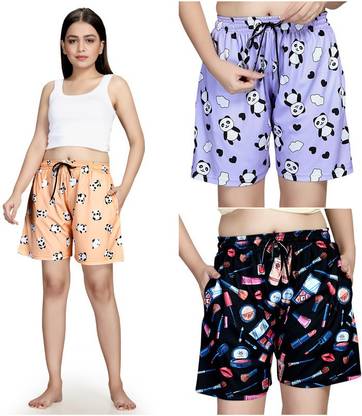 Women Multicolor Basic Shorts