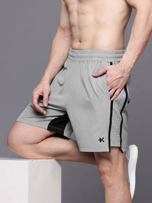 HRX by Hrithik Roshan Solid Men Reversible Grey Regular Shorts