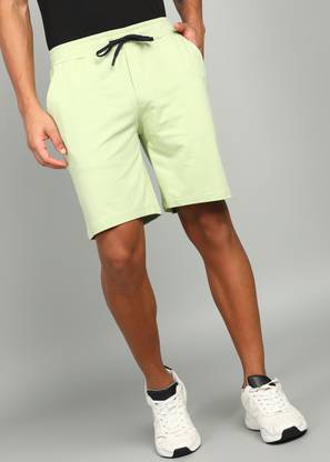 KILLER Solid Men Light Green Casual Shorts