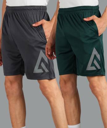 Adrenex Solid Men Multicolor Running Shorts