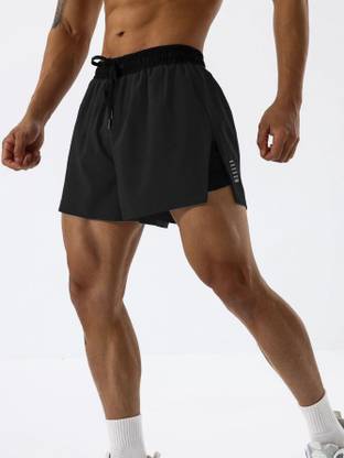 CULISH Solid Men Grey Gym Shorts