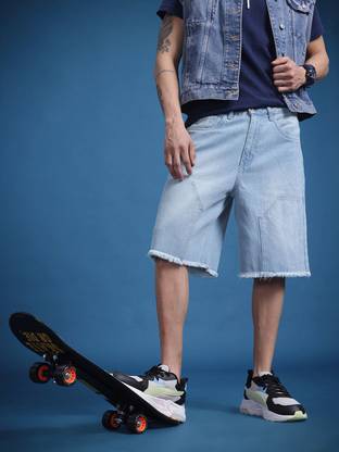 Roadster Varsity Men Blue Regular Shorts