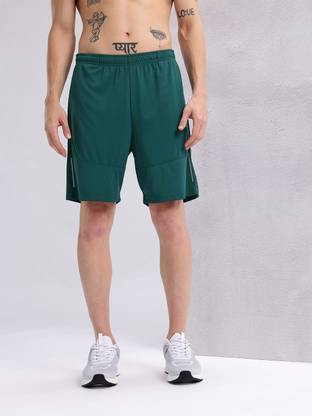 HRX by Hrithik Roshan Solid Men Green Sports Shorts