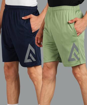 Adrenex Solid Men Multicolor Running Shorts