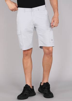 KILLER Solid Men Grey Cargo Shorts