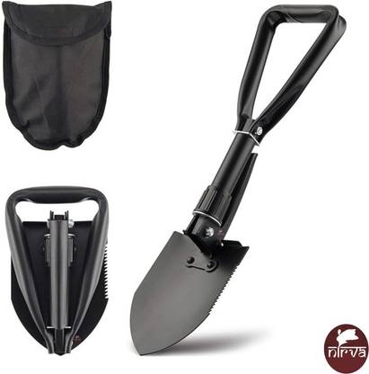 NIRVA Military Portable Foldable Entrenching Survival Multitool For Gardening Camping Shovel