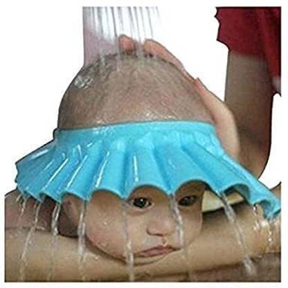 AMCUBE TECH Adjustable Soft Visor Bathing Shower Cap/Hat Wash Hair For Toddle