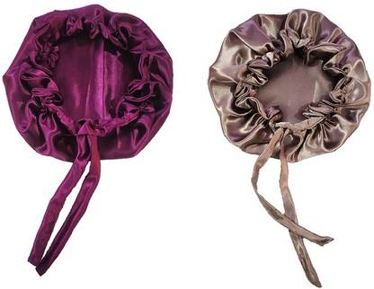 BARBYAM Satin Bonnet Silk Bonnet Hair Bonnet with Adjustable Tie Band Sleep Cap Bonnet