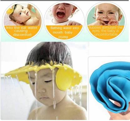 Jusfly Baby Shower cap (Pack of 3)