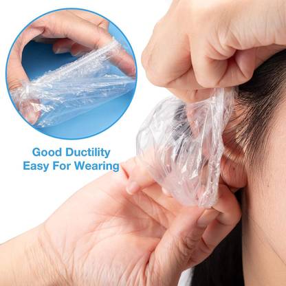 My Colors 100Pcs Ear Lobe Waterproof Hair Dye,Shower,Bathing Ear Protector Ear cap