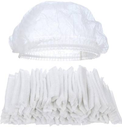 KAPGGRILA Reusable Shower Cap Pack of 50 Waterproof Hair Caps for Men & Women Free Size