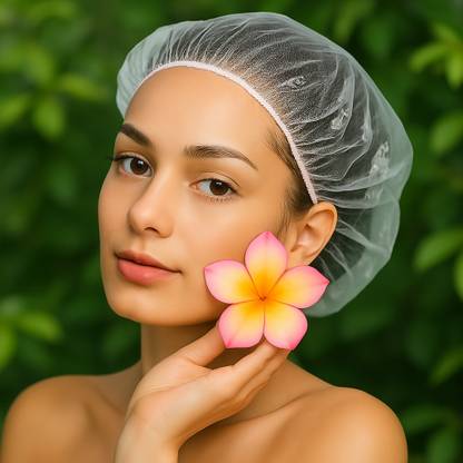 EcoSurg Disposable shower cap | Hotel, Spa, Travel, Saloon use | Made in India (50)