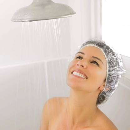 Manrav Shower Caps for Men & Women, Larger Thicker Waterproof and Individually Wrapped