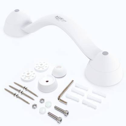 AGEasy Secure Hold Grab Bar for Senior Citizen -Anti-Slip, Stainless Steel, Wall Mount Shower Grab Bar
