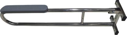veayva Wall Mounted Flip up Steel Grab Bar Rails 28 inch Shower Grab Bar