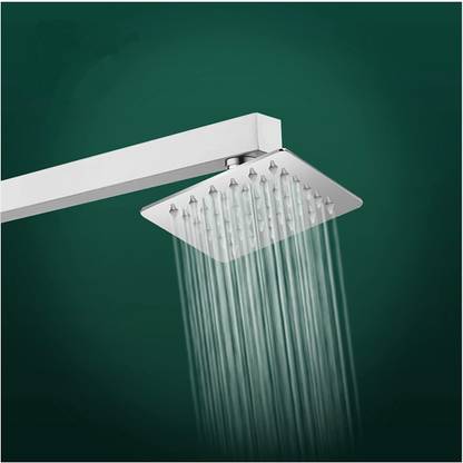 Clinton Stainless Steel 4x4 Inch Ultra Slim Shower With (9" Inch) Square Arm Shower Head
