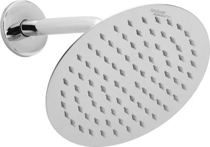 Hindware 200 mm Stainless Steel Single Flow Ultra Thin Rain Shower Without Arm - Round Shower Head