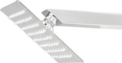 Snitch SS-304 Grade, 4 inch Square Silver Over Head Shower With 12-INCH Arm Shower Head