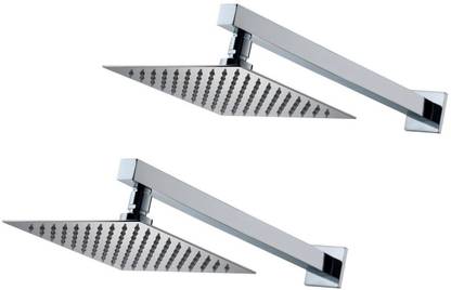 ANMEX 10x10 Ultra Slim Rain Shower Head with 24inch Arm -Pack of 2 Shower Head