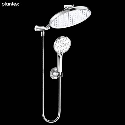 Plantex Shower Set with 3 Mode Hand Shower/Shower Head with Hose & Adhesive Bracket Shower Head