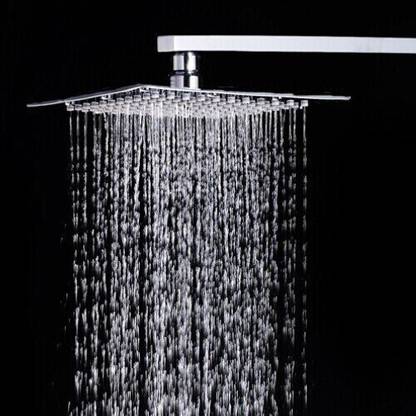 iSTAR 4"x 4" Premium Quality SS Ultra Slim Square Rain Shower Head Shower Head