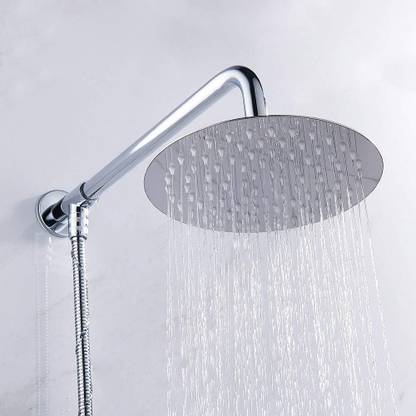 ZAP Felix 304 Stainless Steel | 8 Inch Circular Ultra-Thin Rain Shower Head Only Shower Head