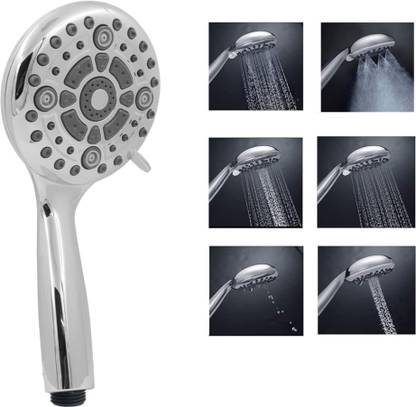Fossa 5 High Pressure Handheld Shower Head 6-setting High Flow with Low Water Pressure Shower Head