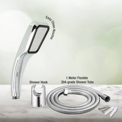 Lipka Twist ABS Hand Shower Complete Set for Shower Area | Bathroom Shower Shower Head