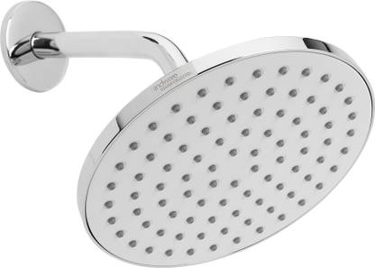 हिन्दवेयर 204mm Single Flow ABS Overhead Rain Shower Without Arm - White शावर हैड