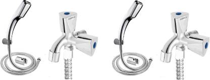 ANMEX Complete Set of Full Chrome Finish Hand Shower 2in1 Tap - PACK OF 2 Shower Head