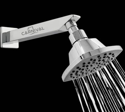 CARNIVAL ABS 4x4 Square Shower with ARM | Bathroom Shower Complete Set | Shower Head Fixed Mount Rain
