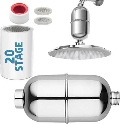 brainle Hard Water Softener for Bathroom | Tap Filter Water Purifier Shower Head