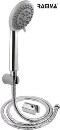 Ramya Round Hand Shower Set 5 Gear Multi Adjustable Rain Spray Hand Shower Head Shower Head
