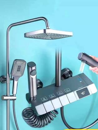 KYSHOWER Multi Function Shower with Temperature Display Shower Head