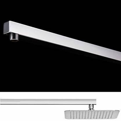 ANMEX Rectangular (15") Stainless Steel Shower Arm with High Quality Chrome Finish. Shower Head