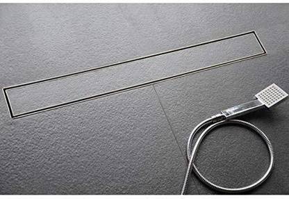 Viking Tile Marble Shower Channel Drain Stainless Steel 304 With Center Hole Channel drain