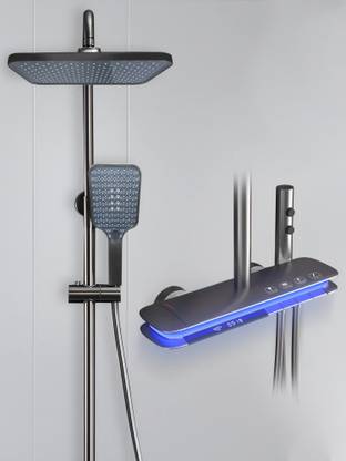 Plantex Digital Piano Shower Set with LED/Bathroom Shower Set/Hot & Cold Mixer(NCZSP-08) Shower System