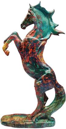 BNF Horse Statue Decoration Resin Figurines for Kitchen Women 7.67x2.75x13.8inch Decorative Showpiece  -  12 cm