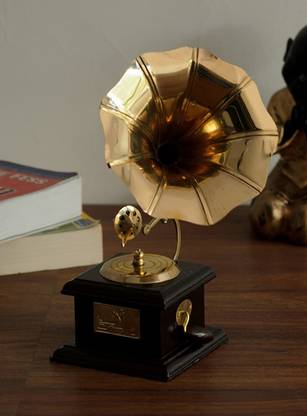 RVART Dummy Gramophone Only for Home Decor (Standard) Decorative Showpiece  -  24.16 cm
