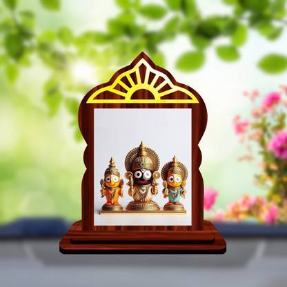 GiftzLane Jagannath Car Dashboard Idol Premium Decorative Showpiece  -  10.5 cm