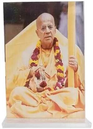 ABHAY HH Gopal Krishna Goswami MHJ’S 2 X 3 Inches Acrylic A05 Decorative Showpiece  -  0.9 cm