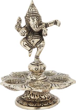RKONECT Dancing Ganesha Statue Decorative Showpiece  -  13 cm