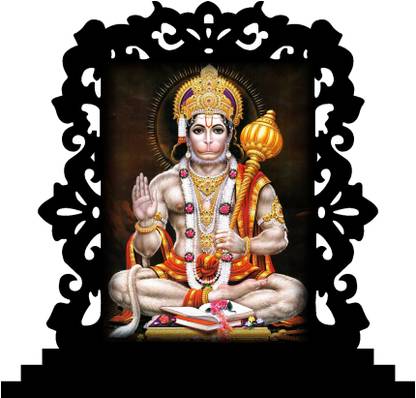 UNIQUE Hanuman idol for Car Dashboard/ Home/ Pooja/ Office/ Study Table/Decoration Decorative Showpiece  -  10 cm