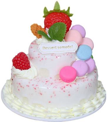 Nimkar's Artificial Cake Ornament Faux Cakes Model for Bakery Decoration Decorative Showpiece  -  12 cm