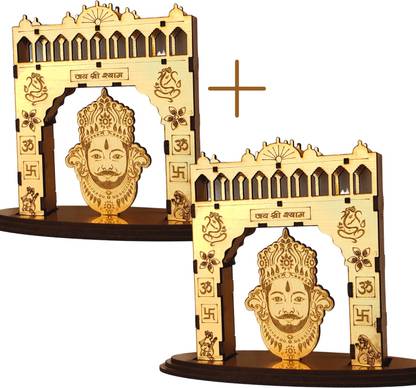 Online Outlet Shree Khatu Shyam Ji Toran Dwar Combo Decorative Showpiece  -  11.5 cm