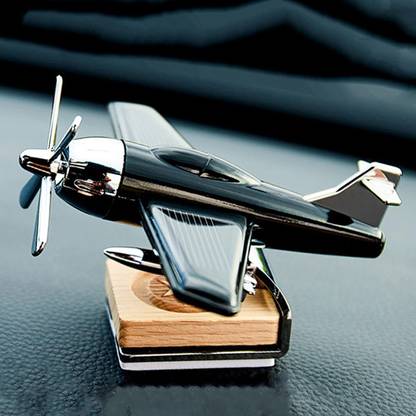 Elegant Lifestyle Car Air Freshener Solar Aircraft Decoration Mini Car Perfume, Dashboard Airplane Decorative Showpiece - 10 cm