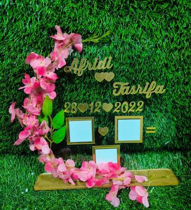 ssofficial Couple thumb impression frame personalised Decorative Showpiece  -  30 cm